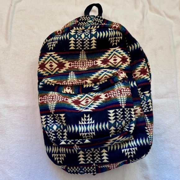 Kenay Handbags - Black Southwest-Style Backpack